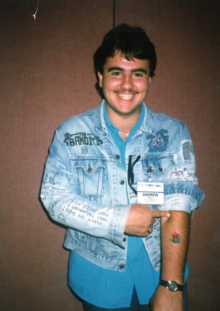 Andrei before a concert